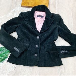 Juicy Couture Jackets & Coats - Juicy Couture Black Button Collar Corduroy Blazer Juicy Couture Jackets & Coats - Juicy Couture Black Button Collar Corduroy Blazer